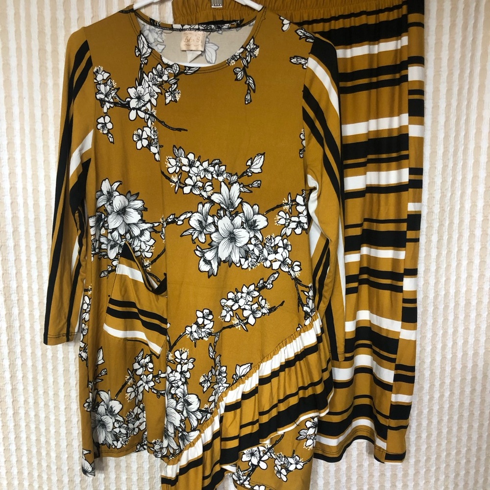 Yellow Asymmetrical Pleated Skirt